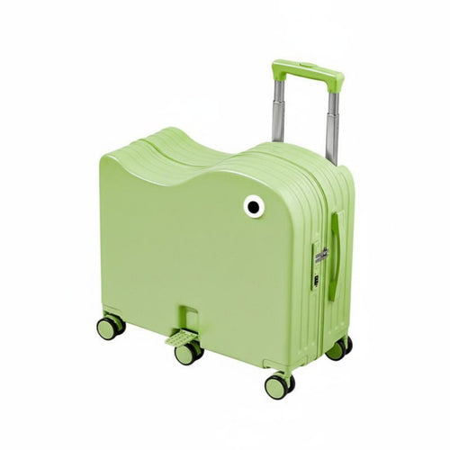 creatureShaped Rolling Luggage Adjustable Handle Ride-on Suitcase rollers