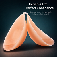 Strapless Backless Invisible Bra for Wedding Dress and Reusable Push Up Silicone with Double Thickness for Enhanced Lift