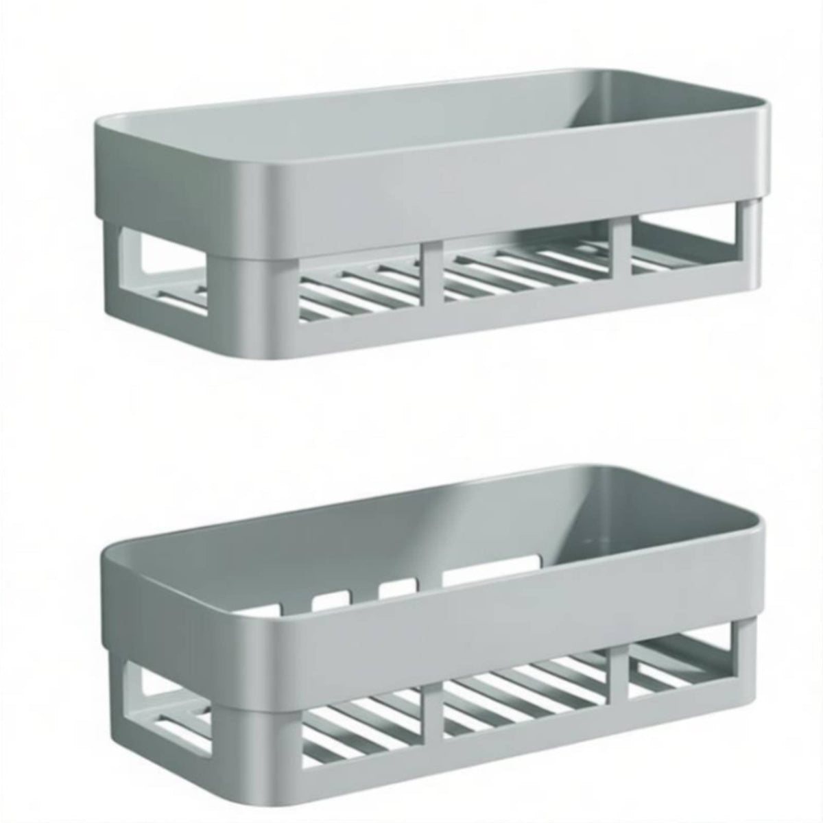 Adhesive Shower organizer No Drilling Multi-Tier surface Organizer Space-Saving