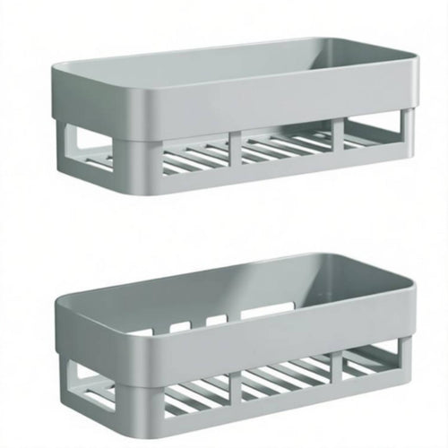 Adhesive Shower organizer No Drilling Multi-Tier surface Organizer Space-Saving