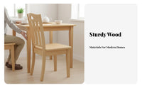 Solid Wood Construction Wooden Side Chair Chinese Design Design Slatted Back Wooden Chair Long-Lasting and Stable Seating Furniture High Weight Capacity for Homeowners, Families, Restaurant Owners, Dining Room, Kitchen, Cafe
