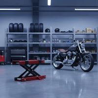 Motorcycle Lift Table Wide Deck Bike Repair Stand Non-Slip for Workshop, Garage