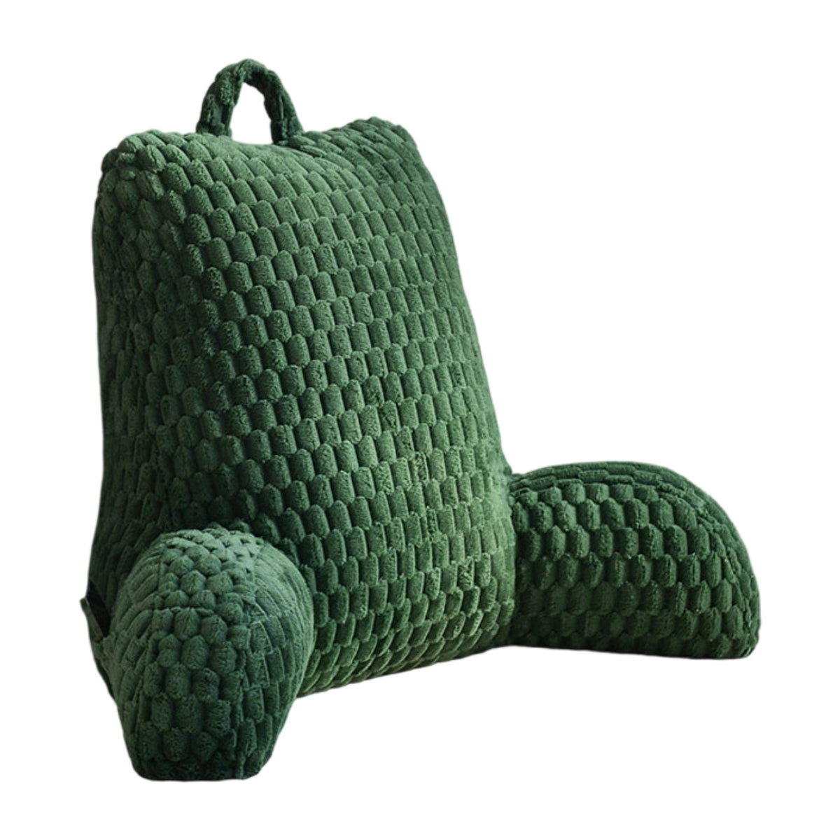 Reading Pillows for Sitting Removable Cover Reading Pillow with Arms Ergonomic Backrest Cushion with Armrests for Students, Dorm Room