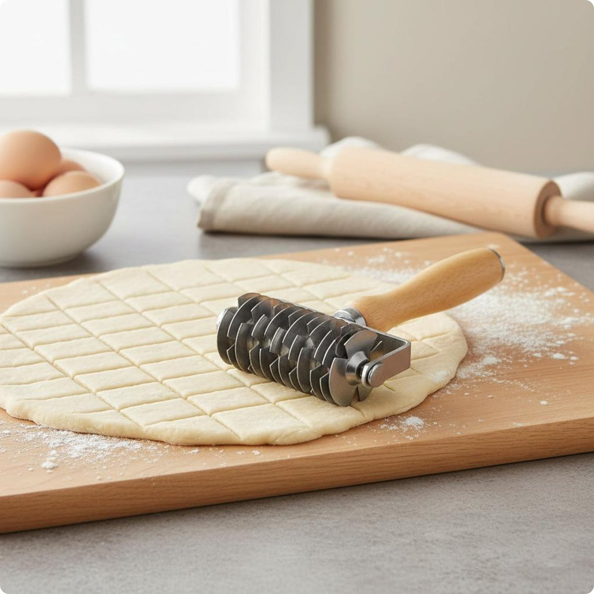 Pastry Lattice Roller Consistent Grid Cuts Baking Tool Easy to Use