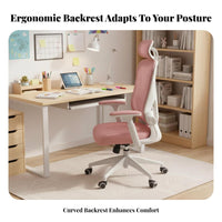 Reclining Mesh Office Chair with Footrest 360-relaxsign and engineeringgree rotate Computer Seat