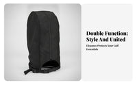 Guard Black Golf Bag Cover Water-Resistant Zippered Golf Bag Cover Easy to Fold Sports Accessory Lightweight for Golfers, Outdoors