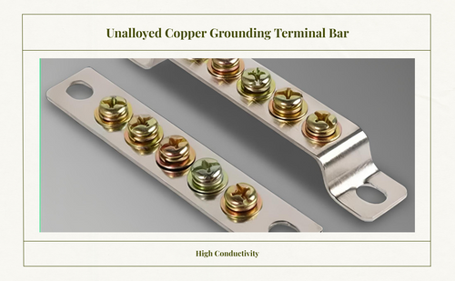 Copper screw terminal block for panels