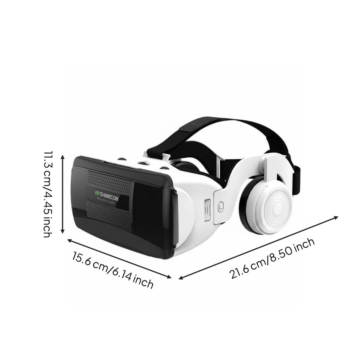 Mobile Device VR Viewer Built-in Headphones Phone VR Headset Lightweight Design