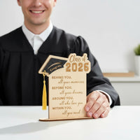 Class of 2026 Graduation Plaque Layered Wood Design Wooden Graduation Keepsake