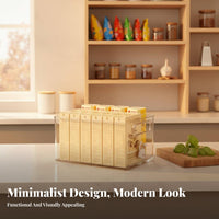 Clear container with Handles adaptable Organizer container sturdy Construction