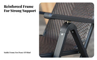 Weight-Relief Chair Foldable Design Folding Recliner Padded Headrest for spineyard