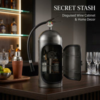 Mini Fire Extinguisher Wine Cabinet Decor, Metal