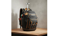 Rolling Tool Backpack Heavy Duty Tool Trolley Backpack High Capacity for Technicians, Electricians, Job Site