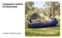 Wind-Inflated Lounger Lightweight Wind-Catcher Couch Tear-Resistant for Camping