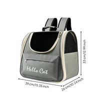 Cat Carrier Backpack Breathable Cat Backpack with Transparent Front Portable