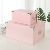 Foldable Paper Storage Box with Lid