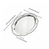 Jewelry Display Tray Elegant Design Table Decor Embossed for Afternoon Tea