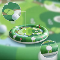 Stable Floating Golf Chipping Game Portable Golf Target with Flag Lightweight Toy Competitive for Family