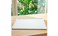 Food-Grade Batter Box Lid Rigid Pizza Batter Box Lid Wipe-Clean Tray Slim-Profile for Pizzaiolos, Bakers, Home Baking