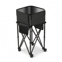 Space-Saving Foldable Storage Rack with Basin Multiuse Collapsible Camping Sink Sturdy Sink Tub BPAcomplimentary for Campers
