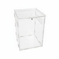 Acrylic Reptile Habitat High Clearness Acrylic Reptile Tank Easy to Install Clear Box for Tabletop, Desktop, Shelf Display