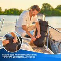 Amazon Hot Selling Portable Marine Trash Can Reusable 10-13 Gallon Garbage Bag with Buckle