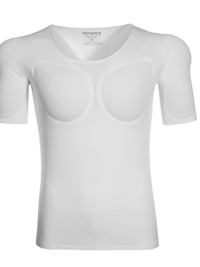 Seamless Muscle Shaping T-Shirt with Removable Muscle Pads for Men