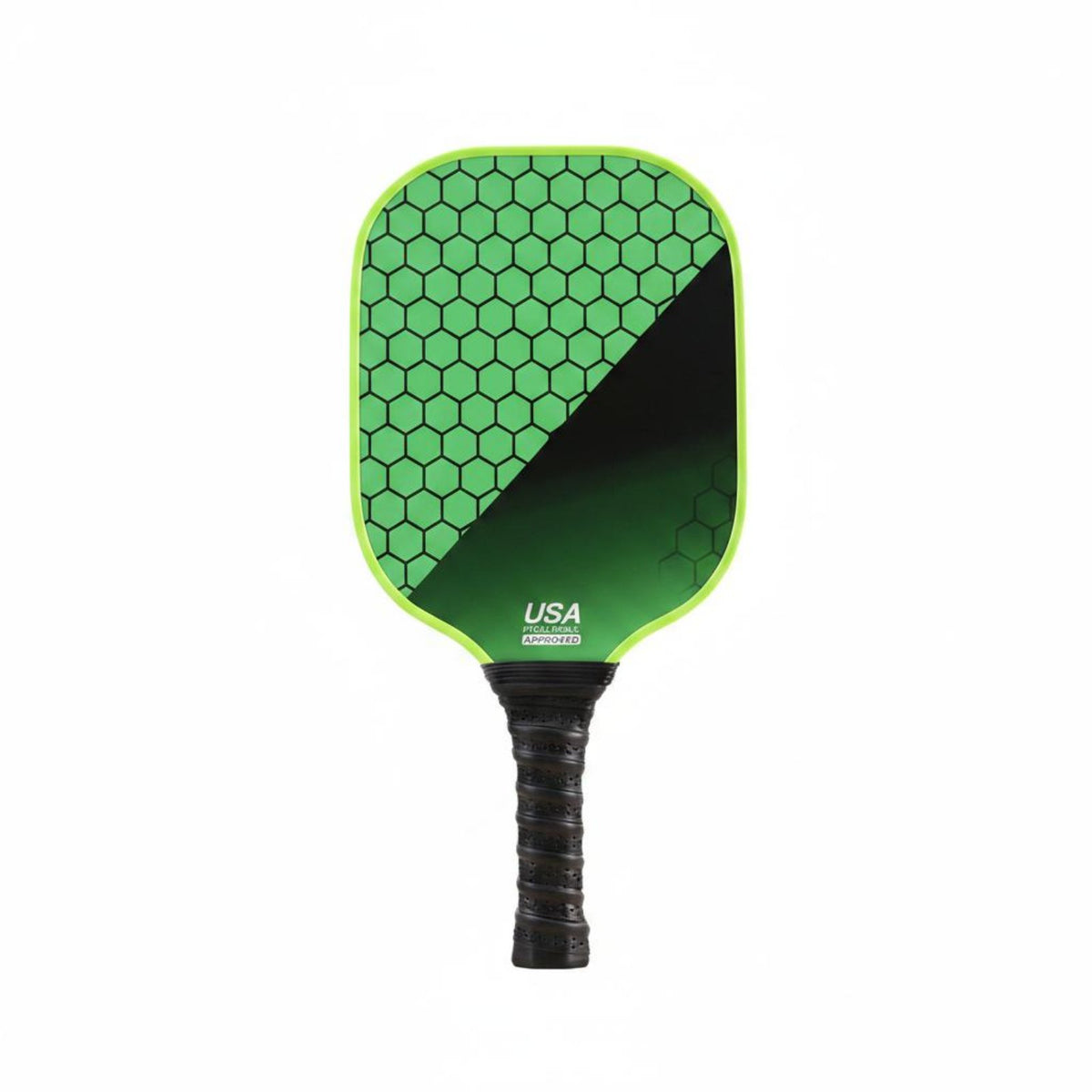 2 Pieces Long-Lasting Fiberglass Pickleball Paddle Shock Absorbing Recreation Equipment Textured Surface for Outdoor