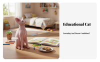 Collectible Realistic Cat Figurine Lightweight and Portable Simulation Cat Ornament Fine Workmanship for Children, Shelf Decor