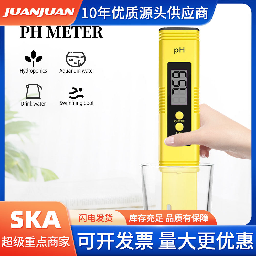 Portable pH Meter Water Quality Pen Tester PH02 for Aquariums and Aquaculture