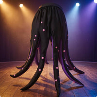 Black and Indigo Cephalopod Outfit Curved Tentacles Long Tentacle Costume Wearable Garment Tentacle Dress for Adults, Party Wear