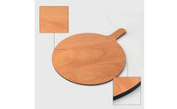 Pizza Board with Handle Wood Fiber Serving Board with Handle Wooden Pizza Peel for Hosts