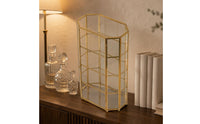 Geometric Glass Cabinet Decorative Glass Display Cabinet European-Style Home Furniture