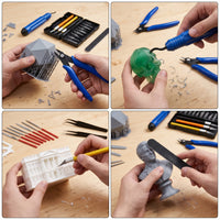3D Printer Model Finishing Tool Kit for Deburring, Support Removal, and Trimming