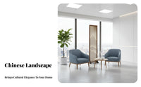 Chinese Design Design Multi-Panel Folding Screen Foldable Room Divider Movable Portable for Interior Designers, Business Owners, Entrance Hall, Studio Apartment, Restaurant, Visual Backdrop