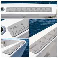 KOETSU Folding Fish Ruler, Portable, Waterproof, Adhesive, for Fishing and Measuring