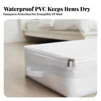 Under-Bed Wheeled container compact Household Storage Clear View Design for Closet