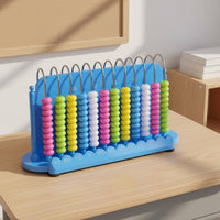 Early Education Children's Abacus Intelligence Enlightenment Student Counting Frame Colorful Design Math Slide Ruler Glide and Safe for Kindergarteners, Homeschooling