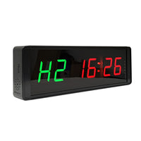 6-Digit LED Fitness Timer with Interval Clock for Studios and Gyms (UK Plug)