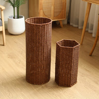 家用玄关伞桶放伞置物架仿藤编雨伞桶民宿咖啡馆雨伞收纳架