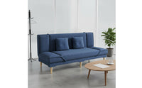 Double-Use Foldable Sofa Bed Multi-Functional Design Folding Futon Sofa Bed Ergonomic Support Armless Sleeper Couch Removable Washable Cover for Office