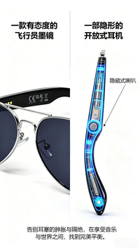 F61 AI Translation Bluetooth Glasses with Real-Time Translation