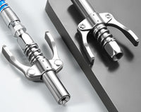 Locking Clamp Dual-Handle Grease Gun Nozzle, Universal Standard Thickened High-Pressure Leak-Proof