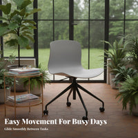 Armless Rolling Chair Quiet Casters Armless Upholstered Rolling Chair