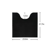6 Pieces U-Shaped Toilet Mat Reusable Washable Toilet Floor Mat Trim to Fit
