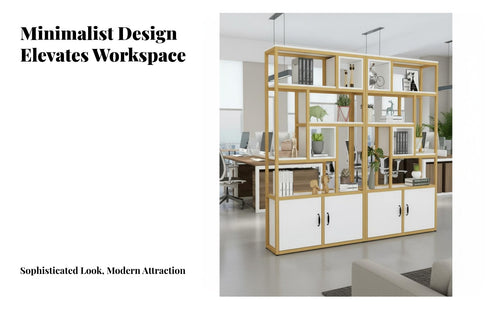 Multi-Functional Room Divider Bookcase Multifunctional Freestanding Partition Shelf Sturdy Construction Modern Bookcase Cabinet Space-Saving for Homeowners, Business Owners, Students, Entryway, Hallway, Bedroom, Small Areas