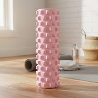 Ridged Ridged Foam Roller Cylindrical Hollow Foam Roller Rounded Ends Target Tight Muscles for Stretching