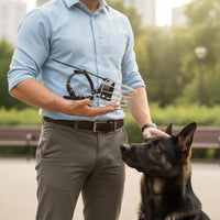 Adjustable Metal Muzzle Breathable Mouth Guard Allows Panting for Training