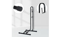Upright Floor Bike Stand Vertical Freestanding Bike Rack Stable Two-Wheeler Repair Stand Space-Saving for Cyclists, Riders, Garage, Home Storage