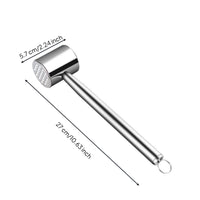 Stainless Steel Meat Mallet Heavy Duty Double Sided Protein Easy to Clean Steak Tenderizer Mallet for Home Cooks